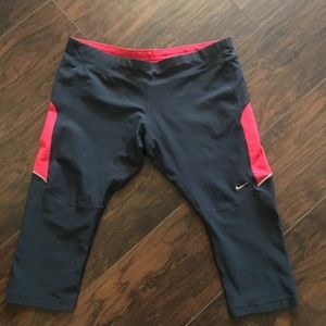 Nike dri fit running capris